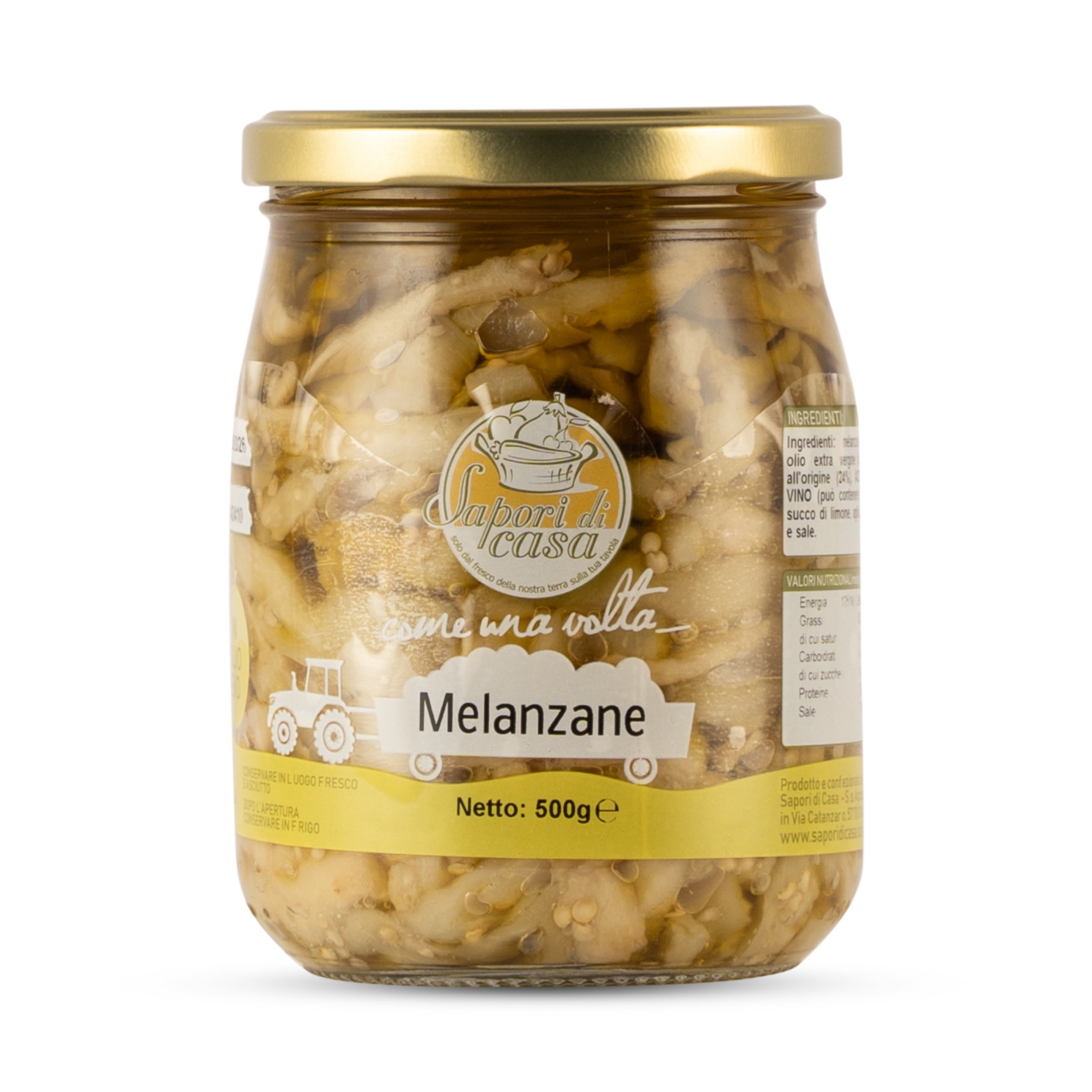 Julienne-Auberginen in Öl