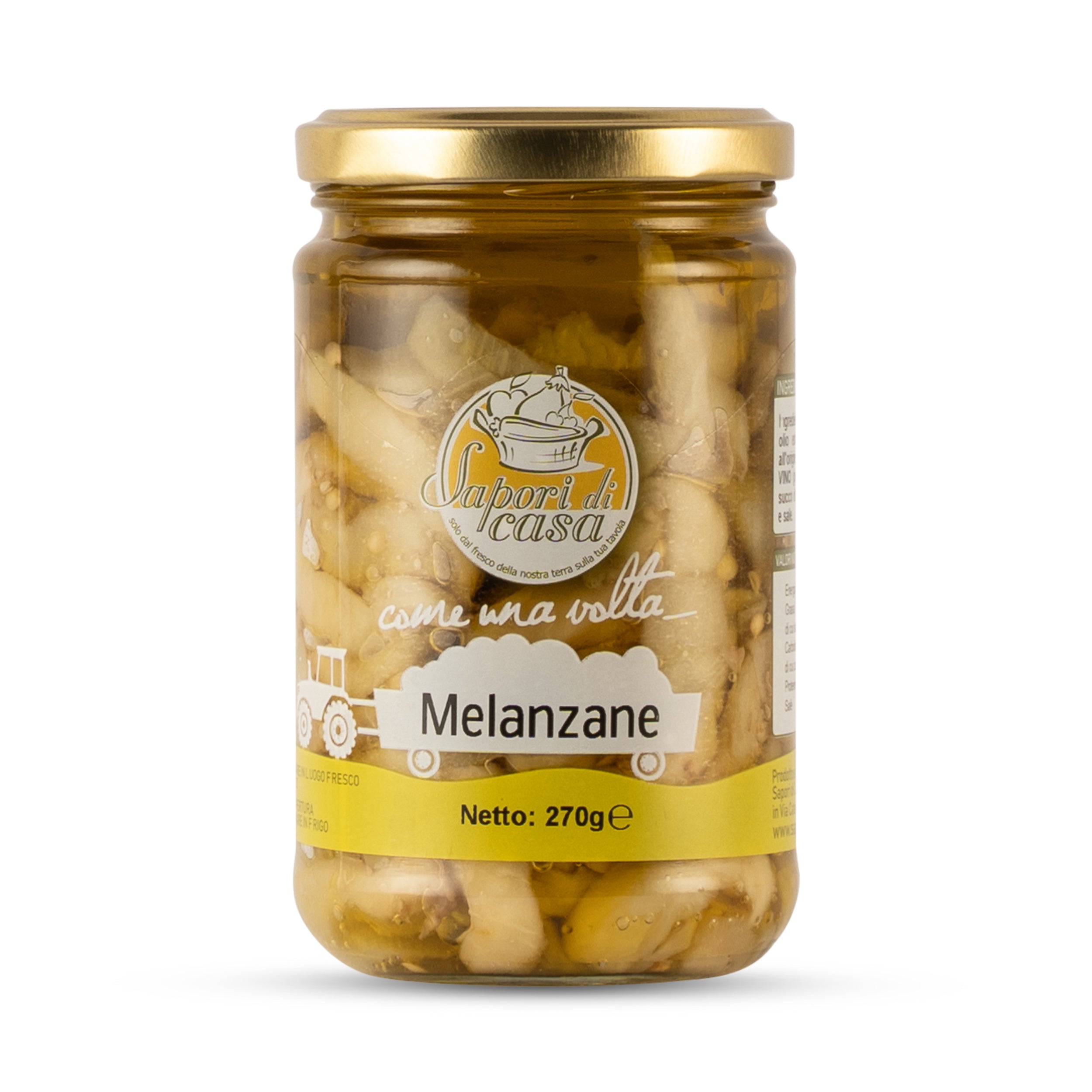 Julienne-Auberginen in Öl